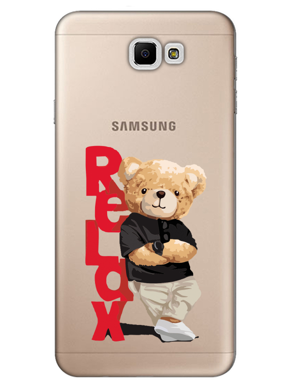 Samsung%20J7%20Prime%20Teddy%20Bear%20Relax%20Şeffaf%20Telefon%20Kılıfı