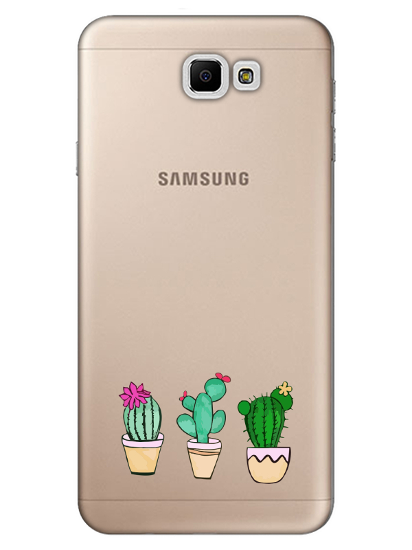 Samsung%20J7%20Prime%20Kaktüs%20Şeffaf%20Telefon%20Kılıfı