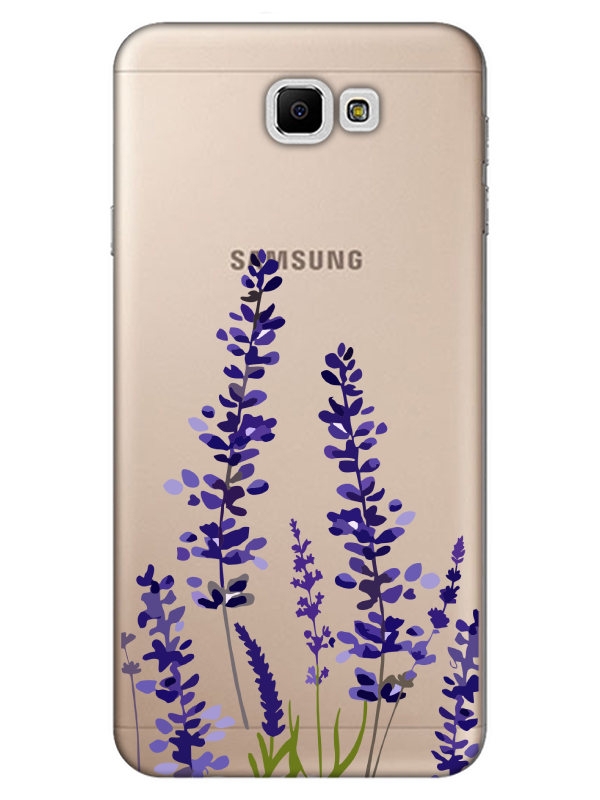 Samsung%20J7%20Prime%20Lavanta%20Desenli%20Şeffaf%20Telefon%20Kılıfı