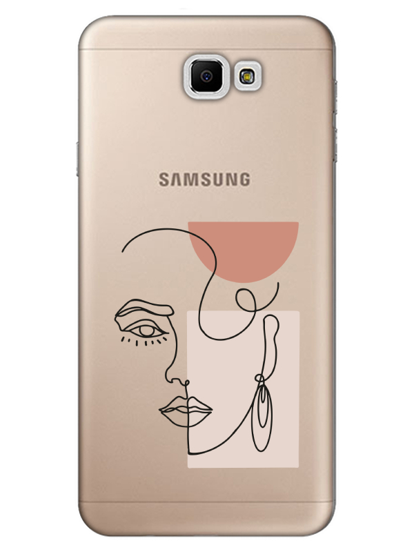 Samsung%20J7%20Prime%20Women%20Art%20Şeffaf%20Telefon%20Kılıfı