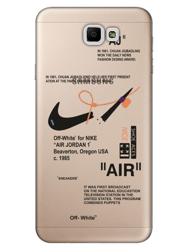 Samsung%20J7%20Prime%20Nike%20Air%20Şeffaf%20Telefon%20Kılıfı