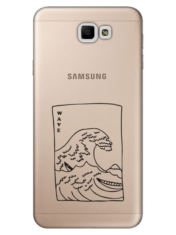 Samsung%20J7%20Prime%20Kanagawa%20Wave%20Şeffaf%20Telefon%20Kılıfı