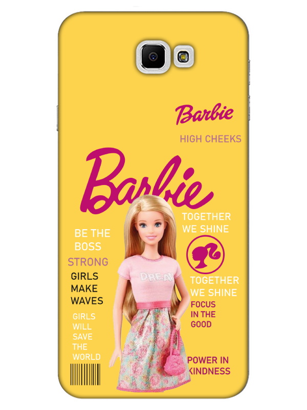 Samsung%20J7%20Prime%202%20Barbie%20Sarı%20Telefon%20Kılıfı