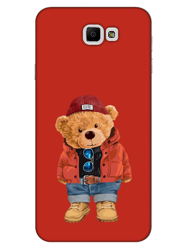 Samsung%20J7%20Prime%202%20Teddy%20Bear%20Kırmızı%20Telefon%20Kılıfı