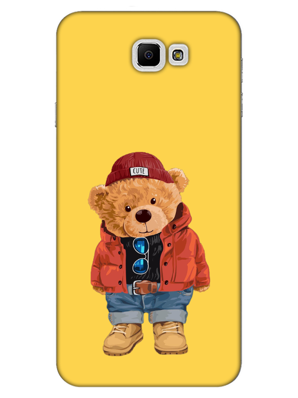 Samsung%20J7%20Prime%202%20Teddy%20Bear%20Sarı%20Telefon%20Kılıfı