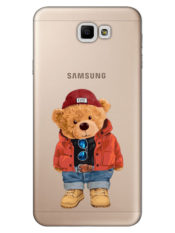 Samsung%20J7%20Prime%202%20Teddy%20Bear%20Şeffaf%20Telefon%20Kılıfı