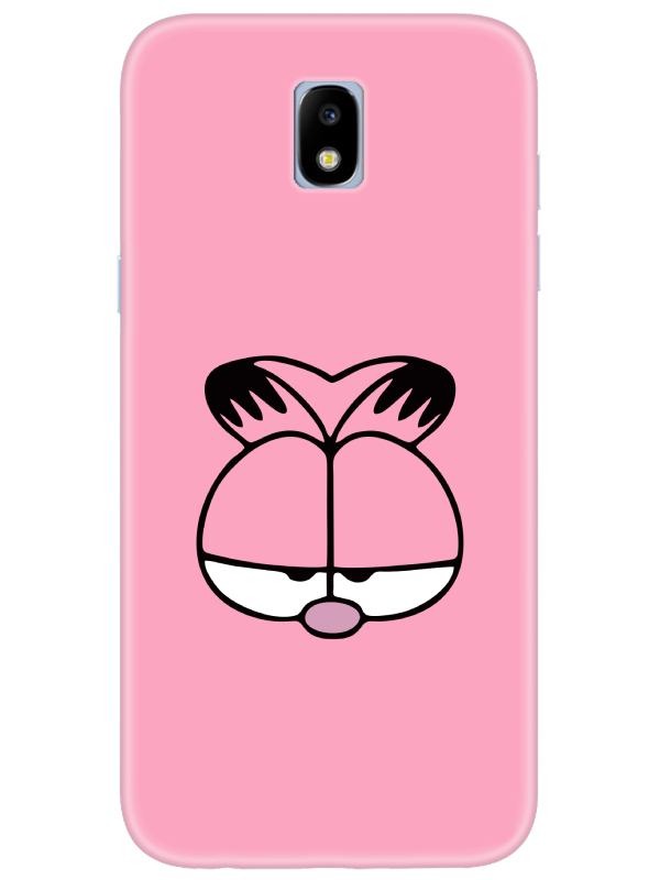 Samsung%20J7%20Pro%20Garfield%20Pembe%20Telefon%20Kılıfı