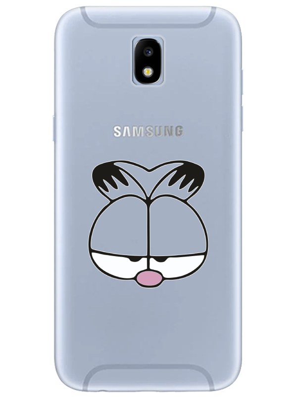 Samsung%20J7%20Pro%20Garfield%20Şeffaf%20Telefon%20Kılıfı