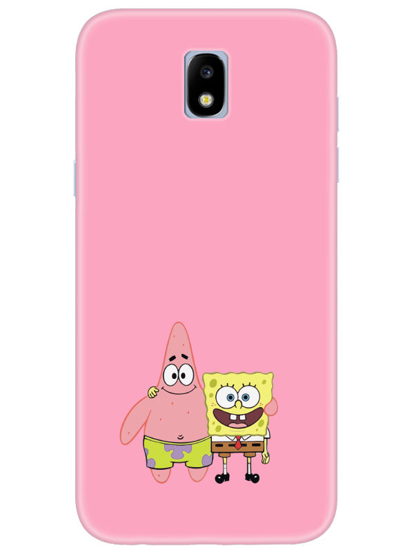 Samsung%20J7%20Pro%20Sünger%20Bob%20Ve%20Patrickstar%20Pembe%20Telefon%20Kılıfı