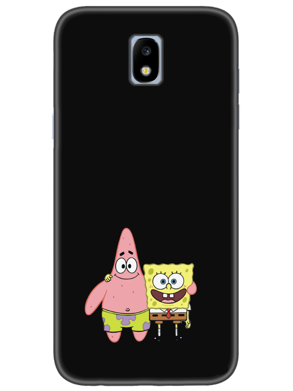 Samsung%20J7%20Pro%20Sünger%20Bob%20Ve%20Patrickstar%20Siyah%20Telefon%20Kılıfı