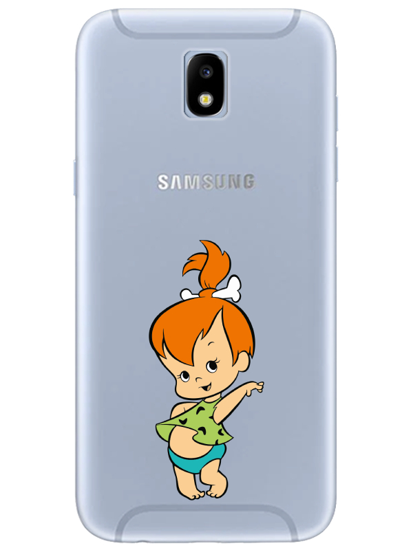 Samsung%20J7%20Pro%20Taş%20Devri%20Kız%20Bebek%20Şeffaf%20Telefon%20Kılıfı