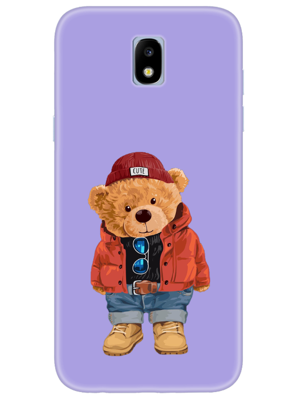 Samsung%20J7%20Pro%20Teddy%20Bear%20Lila%20Telefon%20Kılıfı