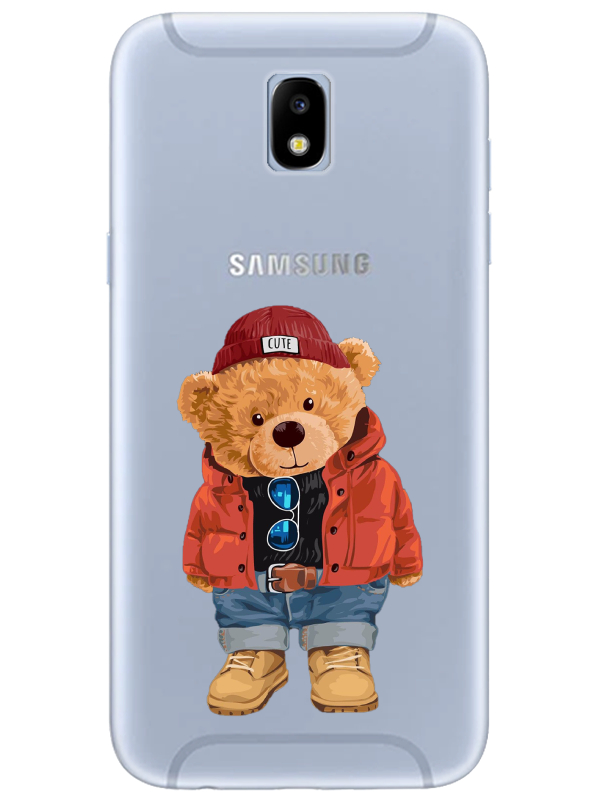 Samsung%20J7%20Pro%20Teddy%20Bear%20Şeffaf%20Telefon%20Kılıfı