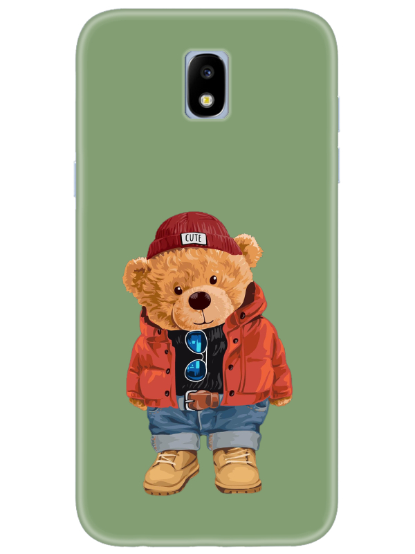 Samsung%20J7%20Pro%20Teddy%20Bear%20Yeşil%20Telefon%20Kılıfı