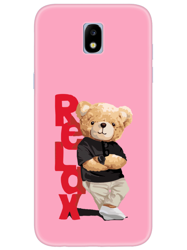 Samsung%20J7%20Pro%20Teddy%20Bear%20Relax%20Pembe%20Telefon%20Kılıfı