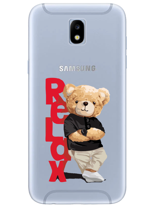 Samsung%20J7%20Pro%20Teddy%20Bear%20Relax%20Şeffaf%20Telefon%20Kılıfı