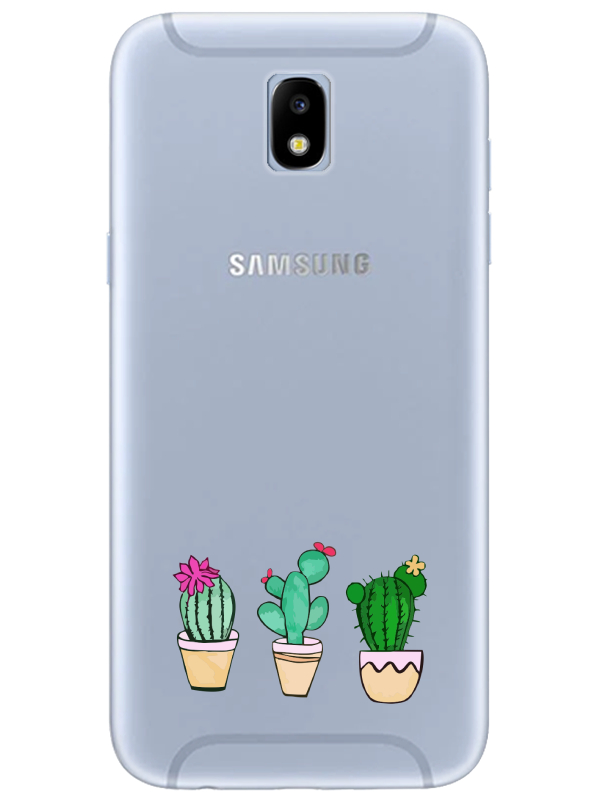 Samsung%20J7%20Pro%20Kaktüs%20Şeffaf%20Telefon%20Kılıfı