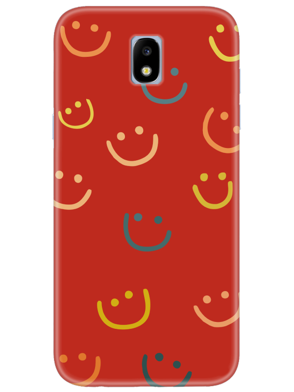 Samsung%20J7%20Pro%20Emoji%20Gülen%20Yüz%20Kırmızı%20Telefon%20Kılıfı