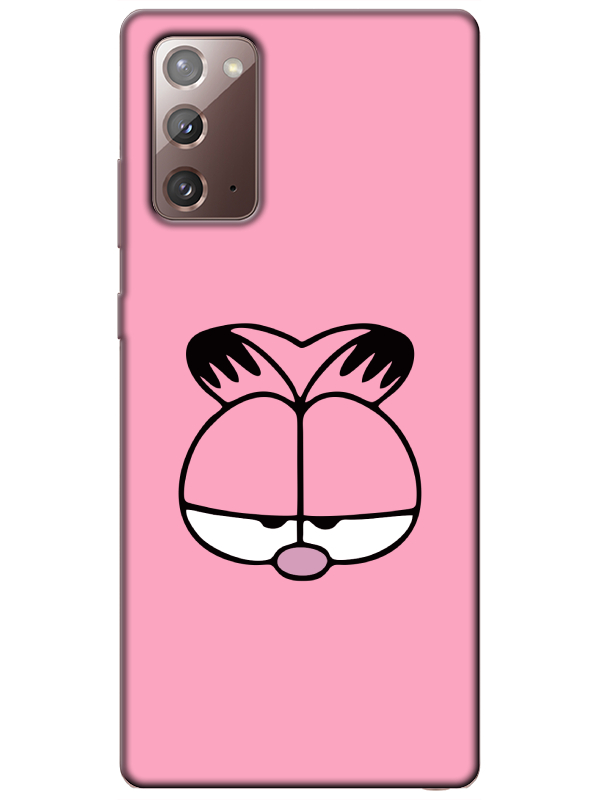 Samsung%20Note%2020%20Garfield%20Pembe%20Telefon%20Kılıfı