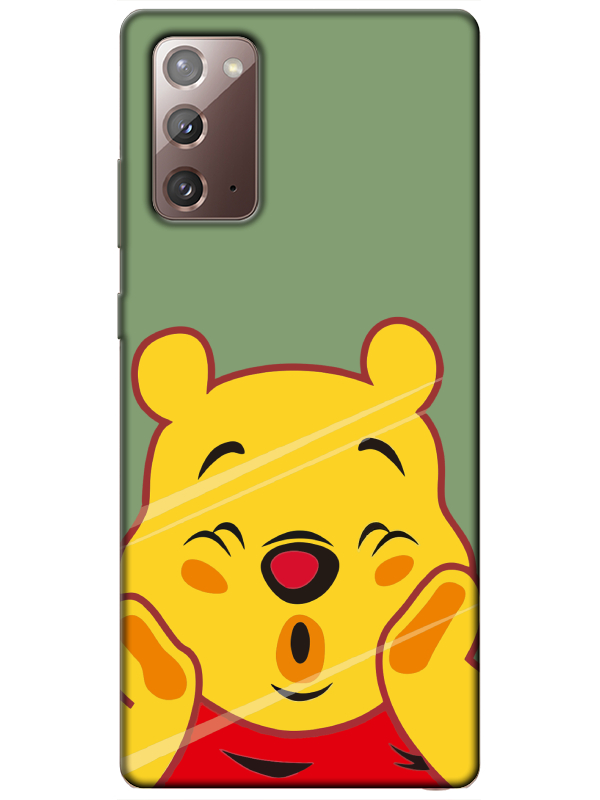 Samsung%20Note%2020%20Winnie%20The%20Pooh%20Yeşil%20Telefon%20Kılıfı