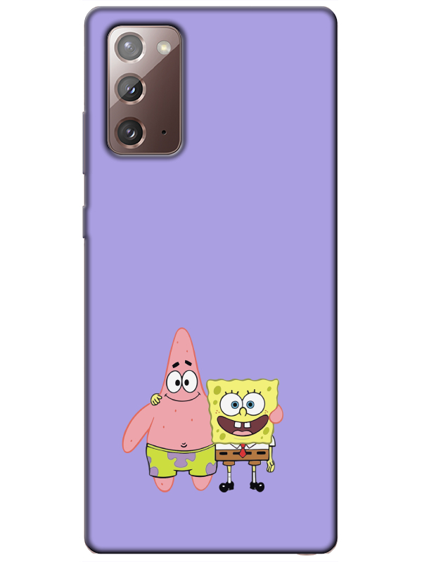 Samsung%20Note%2020%20Sünger%20Bob%20Ve%20Patrickstar%20Lila%20Telefon%20Kılıfı