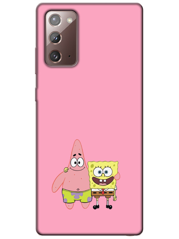 Samsung%20Note%2020%20Sünger%20Bob%20Ve%20Patrickstar%20Pembe%20Telefon%20Kılıfı