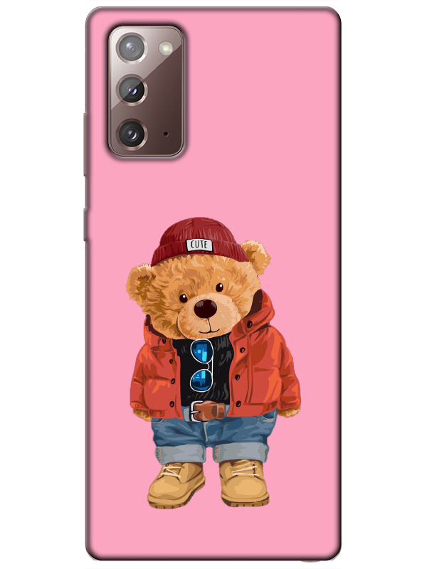 Samsung%20Note%2020%20Teddy%20Bear%20Pembe%20Telefon%20Kılıfı