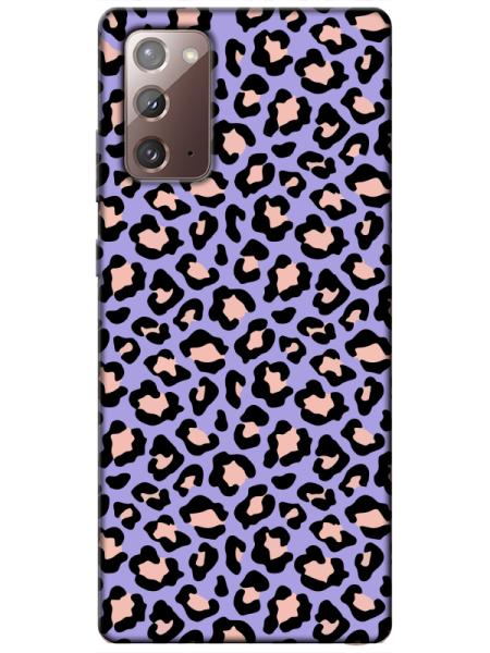 Samsung%20Note%2020%20Leopar%20Desenli%20Lila%20Telefon%20Kılıfı