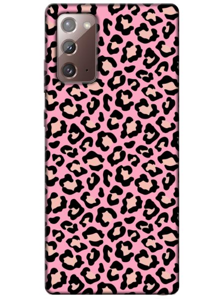 Samsung%20Note%2020%20Leopar%20Desenli%20Pembe%20Telefon%20Kılıfı