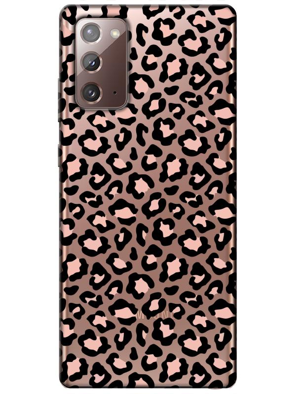 Samsung%20Note%2020%20Leopar%20Desenli%20Şeffaf%20Telefon%20Kılıfı