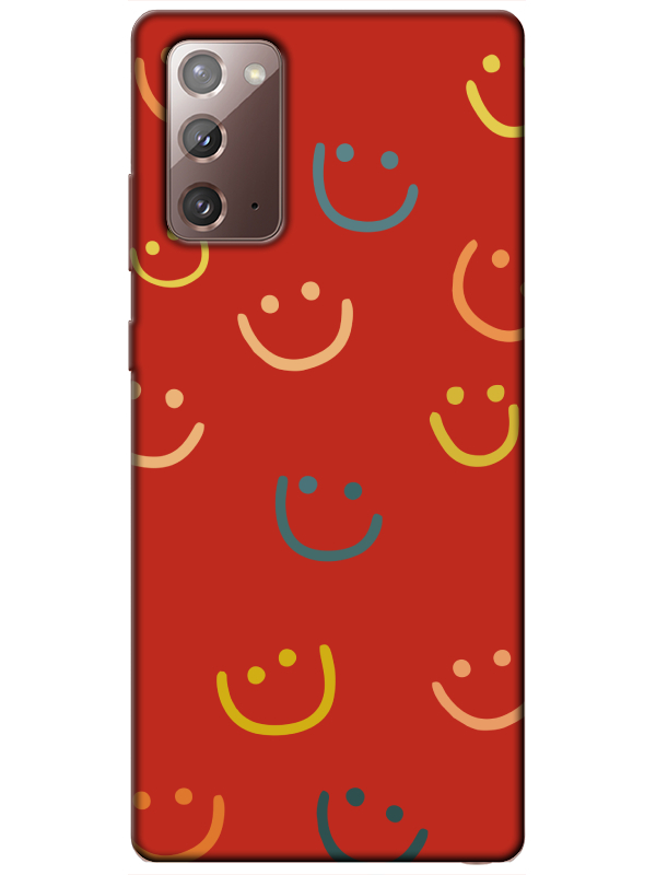 Samsung%20Note%2020%20Emoji%20Gülen%20Yüz%20Kırmızı%20Telefon%20Kılıfı