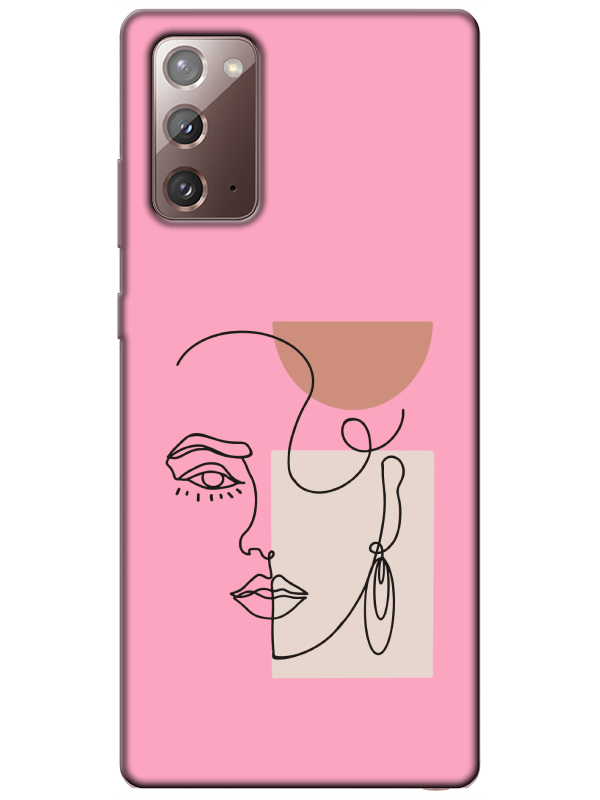 Samsung%20Note%2020%20Women%20Art%20Pembe%20Telefon%20Kılıfı