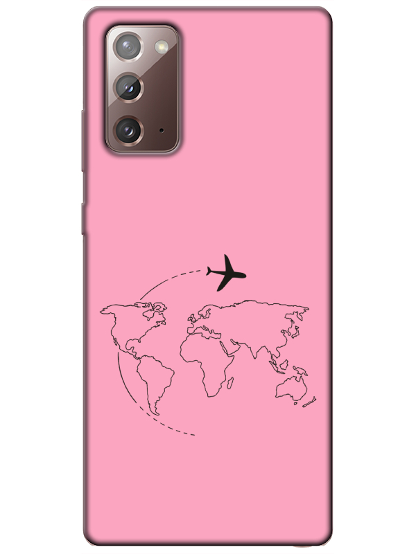 Samsung%20Note%2020Face%20Art%20Pembe%20Telefon%20Kılıfı