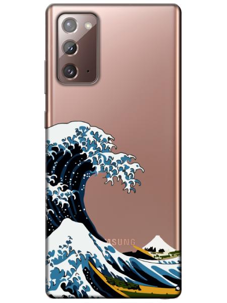 Samsung%20Note%2020%20Kanagawa%20Şeffaf%20Telefon%20Kılıfı