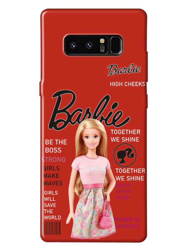 Samsung%20Note%208%20Barbie%20Kırmızı%20Telefon%20Kılıfı