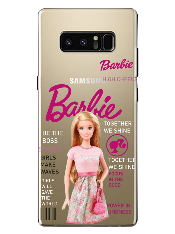 Samsung%20Note%208%20Barbie%20Şeffaf%20Telefon%20Kılıfı