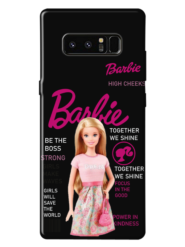 Samsung%20Note%208%20Barbie%20Siyah%20Telefon%20Kılıfı