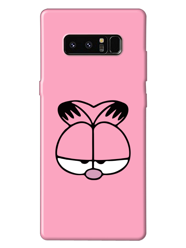 Samsung%20Note%208%20Garfield%20Pembe%20Telefon%20Kılıfı