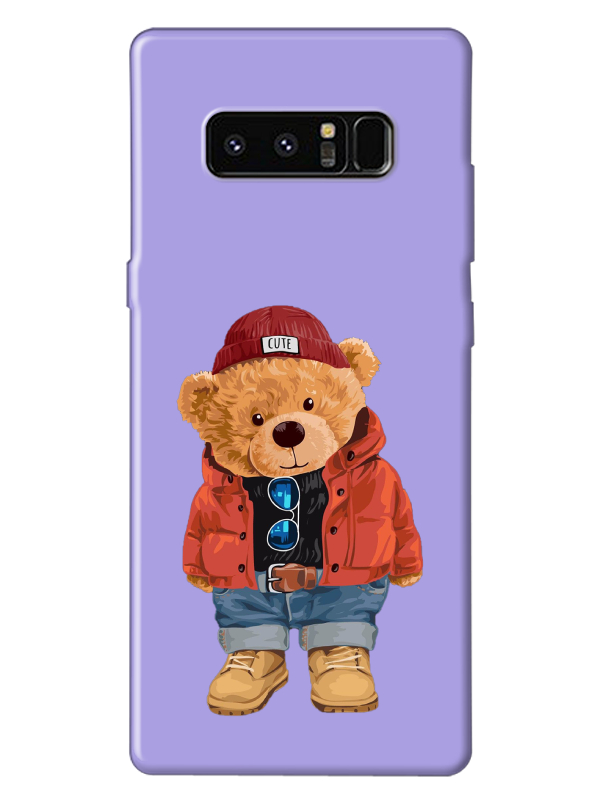 Samsung%20Note%208%20Teddy%20Bear%20Lila%20Telefon%20Kılıfı