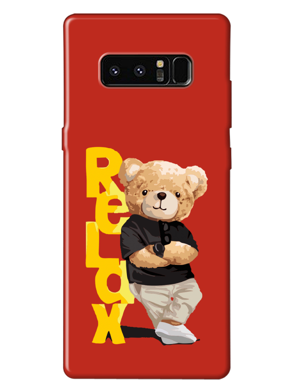 Samsung%20Note%208%20Teddy%20Bear%20Relax%20Kırmızı%20Telefon%20Kılıfı