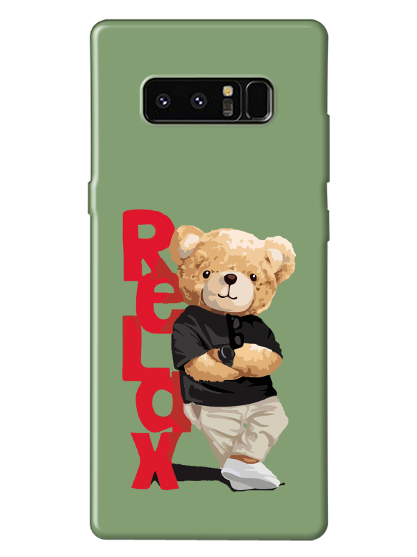 Samsung%20Note%208%20Teddy%20Bear%20Relax%20Yeşil%20Telefon%20Kılıfı