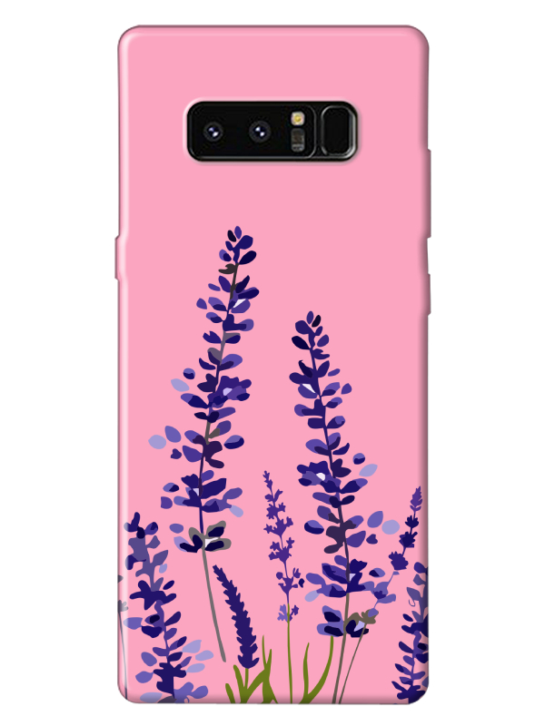 Samsung%20Note%208%20Lavanta%20Desenli%20Pembe%20Telefon%20Kılıfı