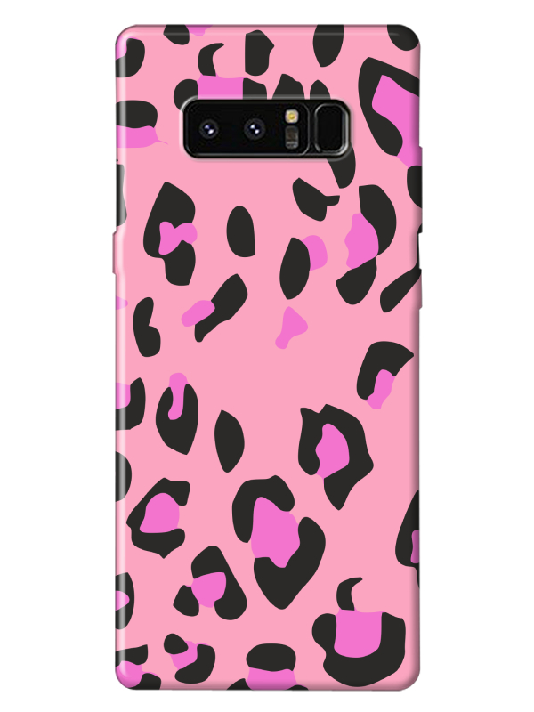 Samsung%20Note%208%20Leopar%20Desen%20Pembe%20Telefon%20Kılıfı