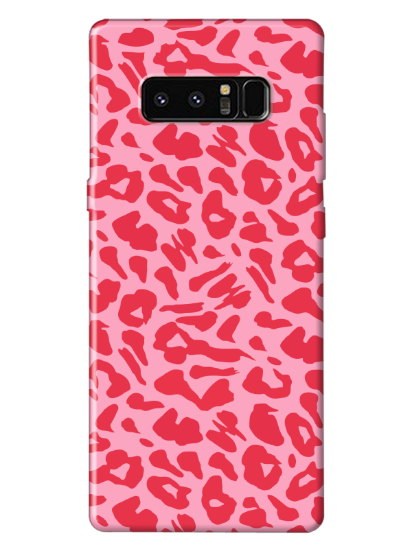 Samsung%20Note%208%20Leopar%20Desen%20Pembe%20Telefon%20Kılıfı