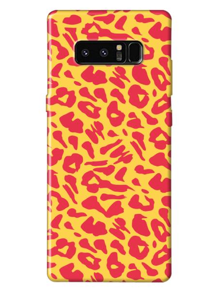 Samsung%20Note%208%20Leopar%20Desenli%20Sarı%20Telefon%20Kılıfı