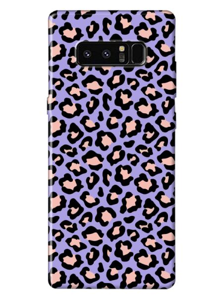 Samsung%20Note%208%20Leopar%20Desenli%20Lila%20Telefon%20Kılıfı