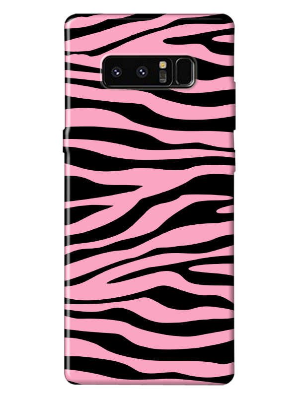 Samsung%20Note%208%20Zebra%20Desen%20Pembe%20Telefon%20Kılıfı