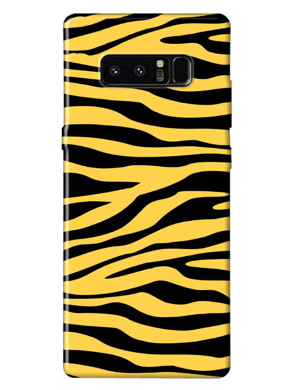 Samsung%20Note%208%20Zebra%20Desen%20Sarı%20Telefon%20Kılıfı