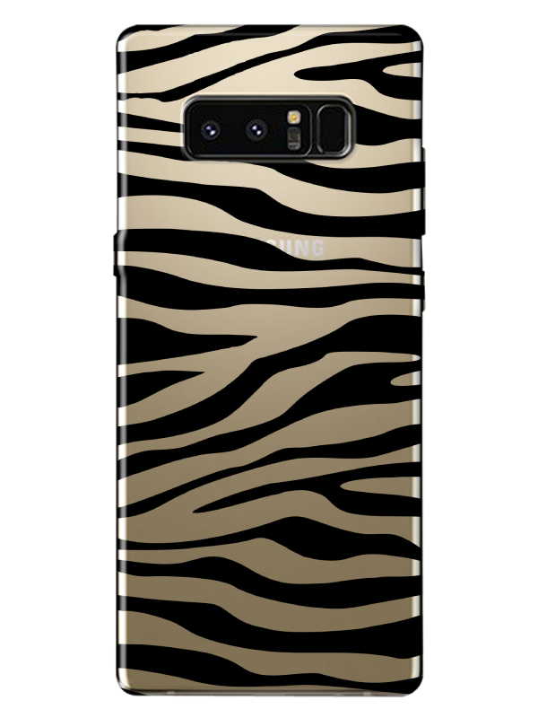 Samsung%20Note%208%20Zebra%20Desen%20Şeffaf%20Telefon%20Kılıfı