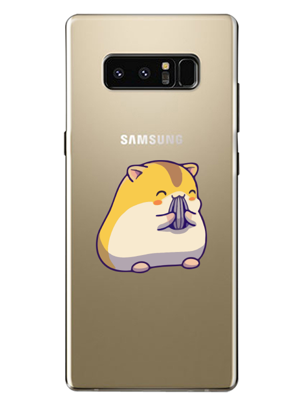 Samsung%20Note%208%20Sevimli%20Hamster%20Şeffaf%20Telefon%20Kılıfı